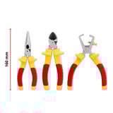 EINHELL VDE-Zangen-Set, 3-teilig  rot/gelb, 160 mm