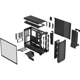 Fractal Design Meshify 3 XL Ambience Pro RGB Light Tint , Big-Tower-Gehäuse schwarz, Tempered Glass