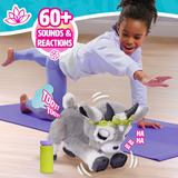 Just Play furReal Daisy Yoga-Ziege mit Bewegungs- und Soundfunktion, Kuscheltier 
