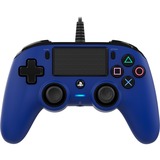 Nacon Wired Compact Controller, Gamepad blau/schwarz, PlayStation 4, PC
