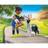 PLAYMOBIL 71740 My Life Jogger mit Border Collie, Konstruktionsspielzeug 