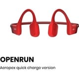 Shokz OpenRun, Kopfhörer rot, Bluetooth