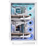 Thermaltake CAPO X Snow White, Big-Tower-Gehäuse weiß, Dual System Case, Panoramaglas
