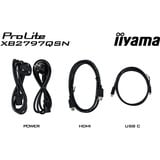 iiyama ProLite XB2797QSN-B1, LED-Monitor 68.5 cm (27 Zoll), schwarz, QHD, IPS, HDMI, DP, USB-Hub, Daisy Chain