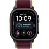 Apple Watch Ultra 4, Smartwatch Titan schwarz, 49 mm, Trail Loop Burgunder S/M, Cellular