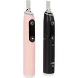 Braun Oral-B iO Series 6 Duo, Elektrische Zahnbürste schwarz/rosa, Black Lava/Pink Sand, inkl. 2. Handstück