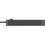 Brennenstuhl Ecolor Steckdosenleiste 4-fach mit 2x USB-C, 1x USB-A schwarz/anthrazit, 1,5 Meter Kabel, mit Sicherheitsschalter