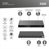 Digitus 8K HDMI Splitter, 1x4 schwarz, mit Downscaler
