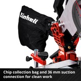 EINHELL Akku-Kapp-und Gehrungssäge TE-MS 18/210 Li-Solo, 18Volt rot/schwarz, ohne Akku und Ladegerät