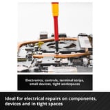 EINHELL Präzisions-Schraubendreher Set VDE, 6-teilig rot/gelb