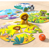 HABA Game meets Puzzle - Wo leben Löwe & Co.?, Brettspiel 