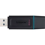 Kingston DataTraveler Exodia 64 GB, USB-Stick schwarz/türkis, USB-A 3.2 Gen 1