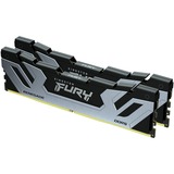 Kingston FURY CU-DIMM 48 GB DDR5-8400 (2x 24 GB) Dual-Kit, Arbeitsspeicher silber/schwarz, KF584CU40RSK2-48, FURY Renegade, INTEL XMP