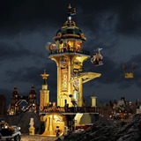 Lumibricks Steampunk-Wachturm, Konstruktionsspielzeug 