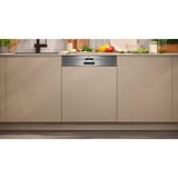 Neff S145EAS01E N50, Spülmaschine edelstahl (gebürstet), 60 cm, Home Connect