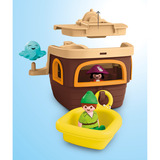 PLAYMOBIL 71769 Junior & Disney: Peter Pans Piratenschiff mit Wassersrpitzspaß, Konstruktionsspielzeug 