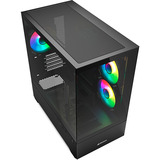 Sharkoon MK6 RGB Generalüberholt, Tower-Gehäuse schwarz, Tempered Glass x 2