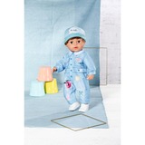 ZAPF Creation BABY born® Deluxe Jeans Overall 43cm, Puppenzubehör Einteiler, Mütze und Schuhe