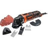 BLACK+DECKER Multifunktions-Werkzeug MT300KA orange/schwarz, Koffer, 300 Watt, 12-tlg. Zubehörset