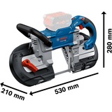 Bosch Professional Akku-Bandsäge GCB 18V-127 Professional solo, 18Volt blau/schwarz, ohne Akku und Ladegerät