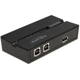 DeLOCK USB 2.0 Switch für 2 PC an 1 Gerät, USB-Switch schwarz
