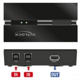 DeLOCK USB 2.0 Switch für 2 PC an 1 Gerät, USB-Switch schwarz