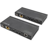 Digitus 4K HDBaseT 2.0 HDMI KVM Extender Set, HDMI Verlängerung schwarz, 150 m