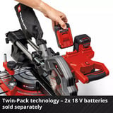 EINHELL Akku-Zug-Kapp-und Gehrungssäge TE-SM 36/8 L Li-Solo, 36Volt (2x18V), Kapp- und Gehrungssäge rot, ohne Akku und Ladegerät