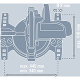 EINHELL E-Stand 4310620, Untergestell aluminium/rot
