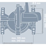 Einhell E-Stand 4310620, Untergestell aluminium/rot