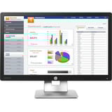 HP EliteDisplay E232 Generalüberholt, LED-Monitor 58.4 cm (23 Zoll), schwarz/silber, FullHD, IPS, HDMI, VGA, DisplayPort