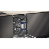 Siemens SR43ES25ME iQ300, Spülmaschine edelstahl (gebürstet)/schwarz, 45 cm, Home Connect