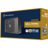 SilverStone HELA 2500R, PC-Netzteil schwarz, 4x 12-Pin High Power GPU, 7x PCIe, Kabel-Management, 2500 Watt