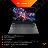 Victus by HP 15-fa1155ng, Gaming-Notebook grau, ohne Betriebssystem, 39.6 cm (15.6 Zoll) & 144 Hz Display, 512 GB SSD