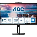 AOC Q27V5CW/BK, LED-Monitor 68.6 cm (27 Zoll), schwarz, QHD, IPS, HDMI, DisplayPort, FreeSync