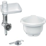 Bosch Home Fleischwolf-Aufsatz BakingSensation Set MUZS2BS weiß, für Küchenmaschine MUMS2