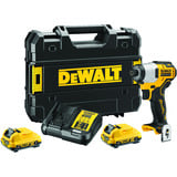 DEWALT Akku-Schlagschrauber DCF801D2, 12Volt, 1/4" gelb/schwarz, 2x Li-Ionen Akku 2,0Ah, in T STAK-Box