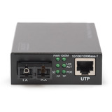 Digitus Gigabit PoE Medienkonverter, RJ45 / SC, SM, PSE 