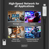 Digitus USB-C 3.2 Gen1 > RJ-45 Ethernet Kabel, 1Gbit/s, Adapter schwarz, 5 Meter, 10/100/1.000Mbit/s