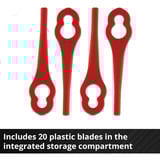 EINHELL Power X-Change Akku-Rasentrimmer GC-CT 18/24 Li, 18Volt rot/schwarz, Li-Ion Akku 2,0Ah