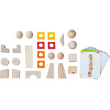 HABA Kreativbausteine Schiefe Türme - Kugeln, Konstruktionsspielzeug 