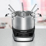 Rommelsbacher Elektro Fondue Set F 1200 edelstahl/schwarz, 1.200 Watt, Topf 2,5 Liter