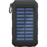 goobay Outdoor Powerbank 8.0 mit Solar schwarz, 8.000 mAh, 2x USB-A