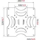 Digitus Universal TV/Monitor Wandhalterung schwarz