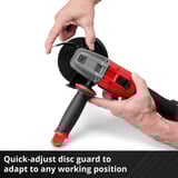 EINHELL Professional Akku-Winkelschleifer AXXIO 18/115, 18Volt rot/schwarz, ohne Akku und Ladegerät