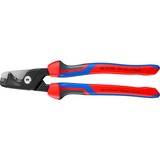 KNIPEX StepCut XL Kabelschere 95 12 225, Schneid-Zange rot/blau, Länge 225mm