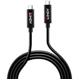 Lindy USB 3.2 Gen 2 Aktivkabel, USB-C Stecker > USB-C Stecker schwarz, 5 Meter, PD, Laden mit bis zu 60 Watt