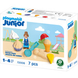PLAYMOBIL 72006 JUNIOR: Sand-Eisdiele, Konstruktionsspielzeug 