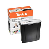 Peach Strip Cut Schredder PS400-02, Aktenvernichter silber/schwarz