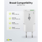 goobay USB-C PD GaN Dual-Schnelladegerät Slim 30 W weiß